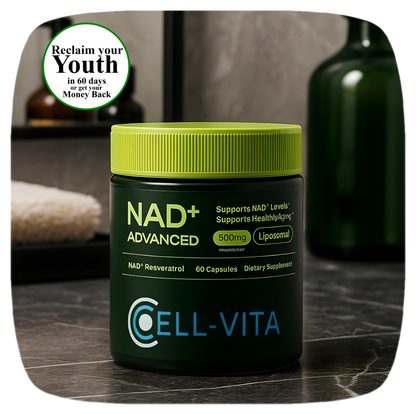 Cell-Vita NAD+ Advanced -  Life Supplement  - 60 Capsules